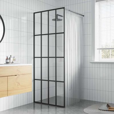 vidaXL Sprchová zástena walk-in, priehľadné tvrdené sklo 90x195 cm