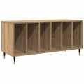 vidaXL Skrinka na gramofónové platne dub artisan 100 x 38 x 48 cm