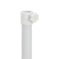 vidaXL Stojan na slnečník Biela Oceľ for 25-32 mm Pole