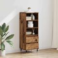 vidaXL Highboard Staré drevo 40 x 36 x 110 cm Kompozitné drevo