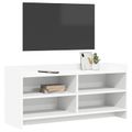 vidaXL TV skrinka 100 x 33 x 47 cm Biela Kompozitné drevo