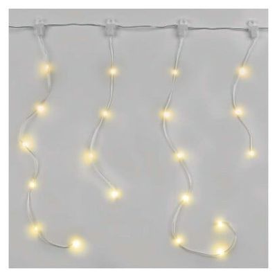 D3CW02 Emos LED vianočná drop reťaz – cencúle, 2,9 m, vonkajšia aj vnútorná, teplá biela, programy