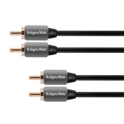 Kábel 2x Cinch konektor/2x Cinch konektor 3m KRUGER & MATZ KM0306