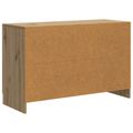 vidaXL Servírovacia skriňa Dub artisan 89 x 34,5 x 57 cm
