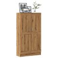 vidaXL Knižnica Artisan Dub 82,5x30,5x150 cm Inžinierske drevo