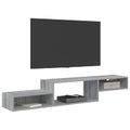 vidaXL Nástenný TV kabinet Nástenná montáž Sivý Sonoma