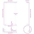 vidaXL Nohy barového stola v tvare U, 2 ks, biele, 50 x (90-91) cm, oceľové