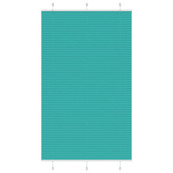 vidaXL Plisovaná roleta petrolejovo zelená 115x200 cm šírka látky 114,4 cm polyester