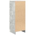 vidaXL Komoda betónovo sivá 37,5x35x99 cm spracované drevo