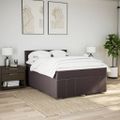 vidaXL Boxspring posteľ s matracom tmavohnedá 160x200 cm látka
