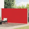 vidaXL Zaťahovacia bočná markíza na terasu 200x600 cm červená