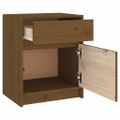 vidaXL Nočné stolíky 2 ks medovo-hnedé 40x31x50 cm borovicový masív