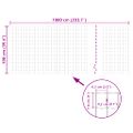 vidaXL Euro plot, oceľ 10x1,0 m, zelený