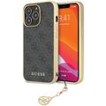 Puzdro Guess pre iPhone 14 Pro 6,7" GUHCP14XGF4GGR sivá HC PU 4G Charm
