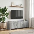 vidaXL TV skrinka 130 x 33 x 47 cm Sivý Sonoma Kompozitné drevo