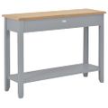 vidaXL Konzolový stolík sivý 110x35x80 cm drevo