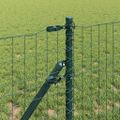 vidaXL Euro plotový základ 10 x 0,8 m PVC potiahnutá oceľ Zelená