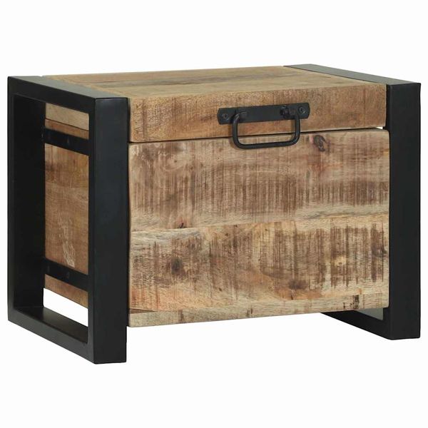 vidaXL Úložné truhlice s úložiskom Hnedá 40 x 30 x 30 cm Mangový masív