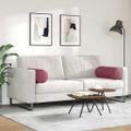 vidaXL Podložkové vankúše 2 ks látka Víno červené Ø 25 x 70 cm
