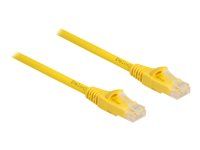Patch kábel - RJ-45 (M) do RJ-45 (M) - 5 m - 6.1 mm - UTP - CAT 6a - neobsahuje halogén, lisovaný, prevedenie bez hrbolčekov, Fast Tracing - žltá