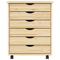 vidaXL Mobilný úložný kabinet s priehradkami MOSS 53 x 39 x 65,5 cm