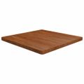 vidaXL Štvorcová stolová doska Tmavohnedá 80x80x4 cm lakovaný dub