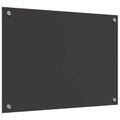 vidaXL Kuchynský obklad Tmavo šedá 70 x 50 cm tvrdené sklo