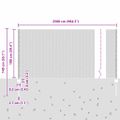 vidaXL Hexagonálny plot s stĺpom 25 x 1 m PVC potiahnutá oceľ Sivá