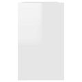vidaXL Komoda lesklá biela 120x41x75 cm drevotrieska