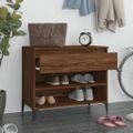 vidaXL Botník dymový dub 70x36x60 cm spracované drevo