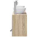 vidaXL Set kabinetov do kúpeľne 3 ks Dub sonoma 49,5 x 35 x 63 cm