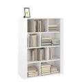 vidaXL Komoda lesklá biela 80x30x106 cm spracované drevo