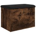 vidaXL Úložná lavička dymový dub 62x42x45 cm kompozitné drevo