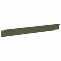 vidaXL Obrubník trávnika 20 ks 102 x 10 x 4 cm Oceľ Olivovo zelená