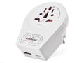 Cestovný univerzálny adaptér EMOS P0055U pre cudzincov do strednej Európy, 1×USB-C, 1×USB-A