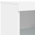 vidaXL Komoda s LED svetlami biela 41x37x100 cm