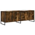 vidaXL TV skrinka 140 x 36 x 49.5 cm Dymová dub Kompozitné drevo