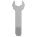 vidaXL Spanner 2 ks Strieborná 13 mm Železo