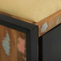 vidaXL Lavica do skrine Viacfarebný 100 x 35 x 50 cm Recyklovaný masív