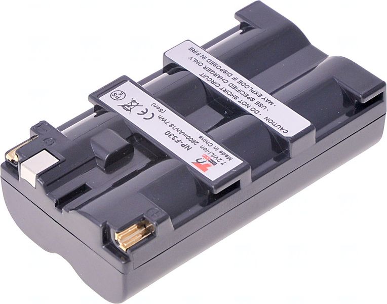 Batéria T6 power Sony NP-F330, NP-F530, NP-F550, NP-F570, 2600mAh, 18,7Wh, sivá