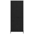 vidaXL Highboard 2 ks Čierny dub 69,5 x 34 x 180 cm Kompozitné drevo