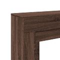 vidaXL Obloženie krbu hnedý dub 100x30x87,5 cm kompozitné drevo