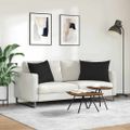 vidaXL Vankúše na pohovku 2 ks látka Čierna 70 x 50 cm