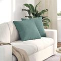 vidaXL Vankúše na pohovku 2 pcs Morská zelená 50 x 50 cm