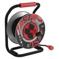 Predlžovací kábel EMOS P084254 PROFI na bubne 25 m / 4 zás. / čierny / guma-neoprén / 230V / 1,5 mm2