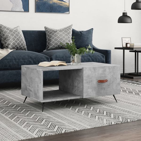 vidaXL Konferenčný stolík betónovo sivý 90x50x40 cm kompozitné drevo