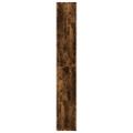 vidaXL Rozdeľovacia knižnica dymový dub 67x25x161,5 cm kompozit. drevo