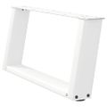 vidaXL Nohy konferenčného stolíka v tvare U, 2 ks, biele, 70 x (30-31) cm, oceľové