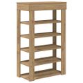 vidaXL Regál na topánky dub artisan 60x30x98 cm kompozitné drevo