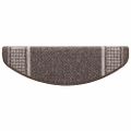 vidaXL Samolepiace schodové rohože 15 ks 65 x 21 x 4 cm Non-Slip Hnedá
